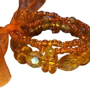 Orange beaded Bracelet